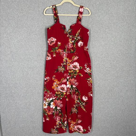 Xhilaration Pants - Jumpsuit Medium Wide Leg Crop Boho Cottage Festival Vaca Feminine Mediterranean*